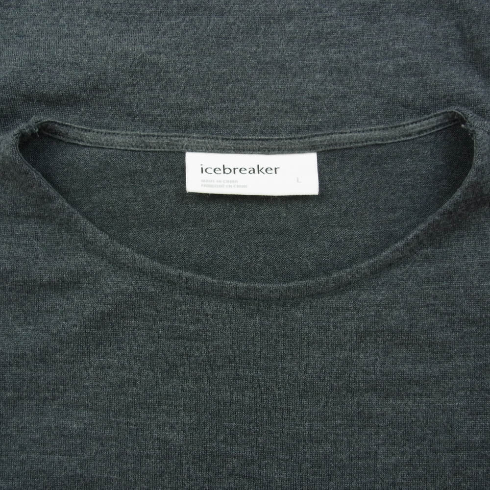 アイスブレーカー IT62271 U DEICE LS BOATNECK ディア イス ロングスリーブ ボート ネック Tシャツ グレー系 L【中古】