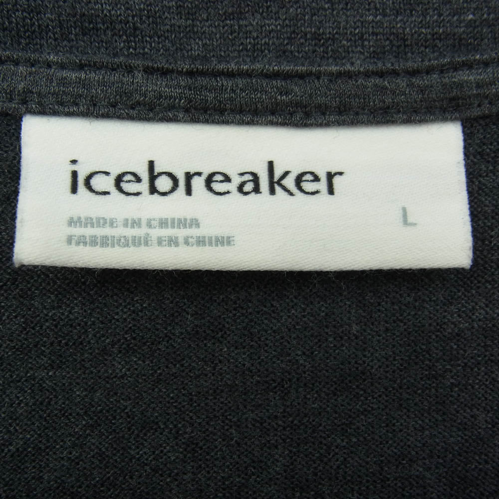 アイスブレーカー IT62271 U DEICE LS BOATNECK ディア イス ロングスリーブ ボート ネック Tシャツ グレー系 L【中古】
