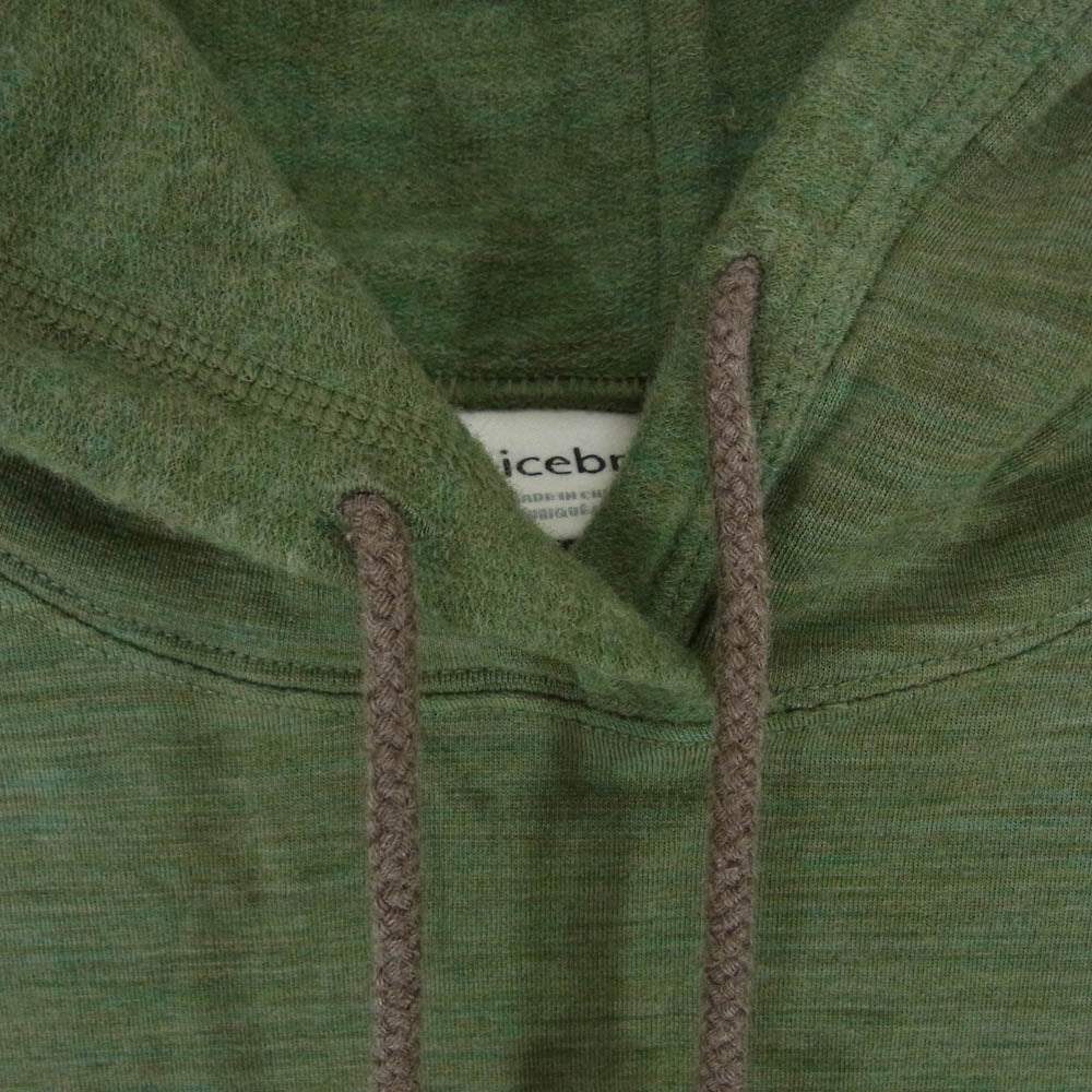 アイスブレーカー IAW52001 U REAL FLEECE PULLOVER. U リアル フリース プルオーバー パーカー グリーン系 S【中古】