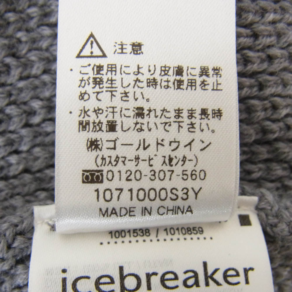 アイスブレーカー IEW62102 W SEEVISTA FUNNEL NECK SWEATER シービスタ ファネル ネック セーター ニット グレー系 M【中古】