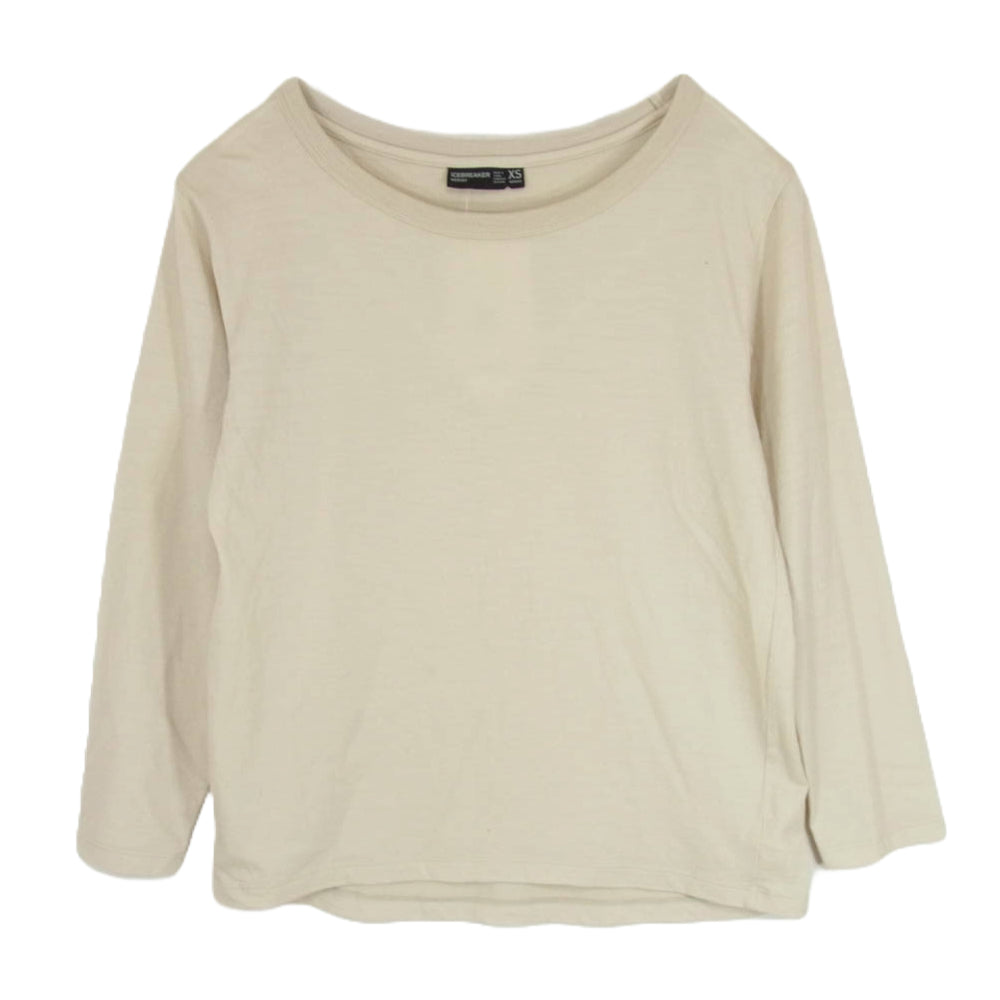 アイスブレーカー ITW61972 W NATURE DYED LS CREWE ネイチャーダイド ロングスリーブ クルー Tシャツ ベージュ系 XS【中古】