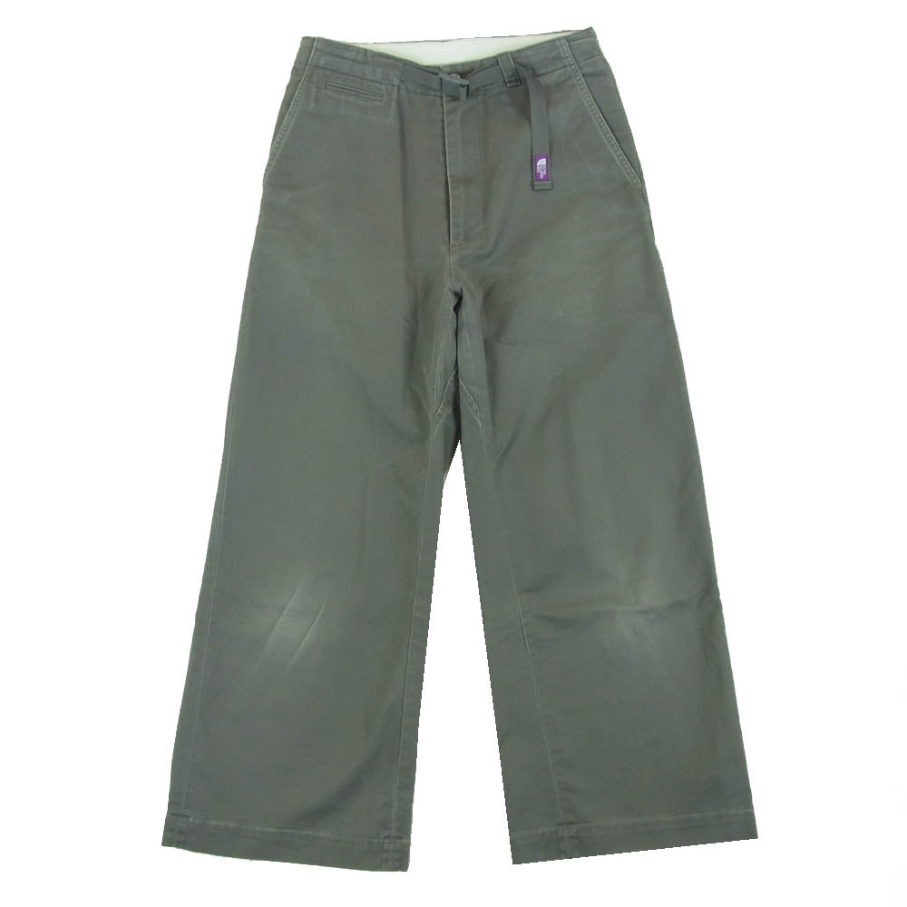 THE NORTH FACE ノースフェイス NTW5053N PURPLE LABEL パープルレーベル Stretch Twill Baggy Pants ストレッチ ツイル バギー パンツ グレー系 S【中古】