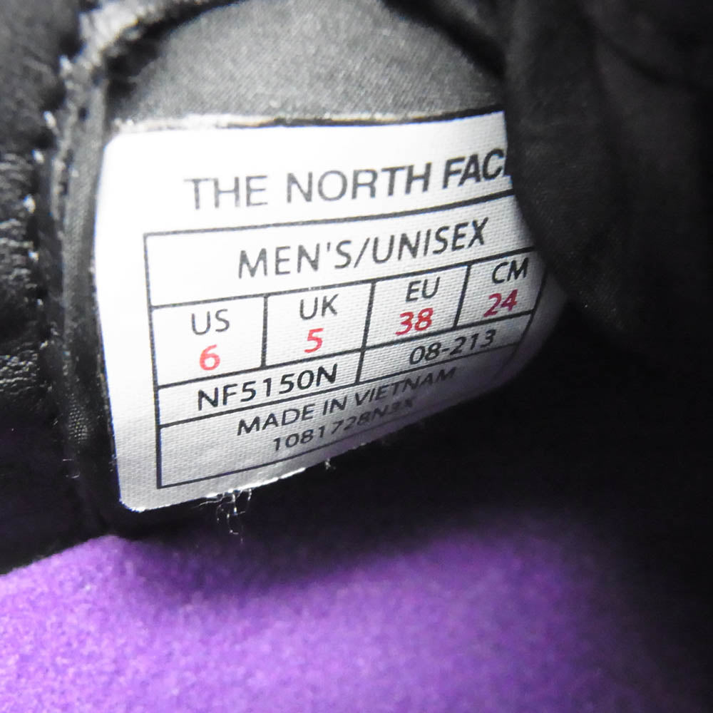 THE NORTH FACE ノースフェイス NF5150N Purple Label Featured Product vol.19 パープル レーベル フィールドレザーモック シューズ スリッポン サイドゴア 厚底 スエード ブラック系 24cm【中古】