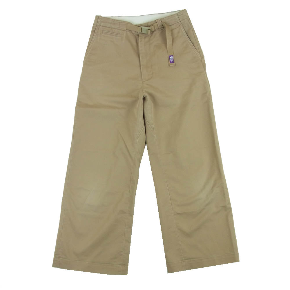 THE NORTH FACE ノースフェイス NTW5053N PURPLE LABEL パープルレーベル Stretch Twill Baggy Pants ストレッチ ツイル バギー パンツ ベージュ系 S【中古】