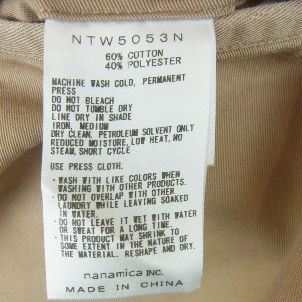 THE NORTH FACE ノースフェイス NTW5053N PURPLE LABEL パープルレーベル Stretch Twill Baggy Pants ストレッチ ツイル バギー パンツ ベージュ系 S【中古】