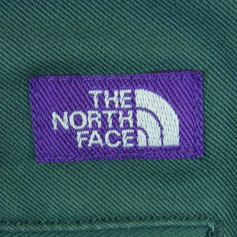 THE NORTH FACE ノースフェイス NT5302N PURPLE LABEL パープルレーベル Stretch Twill Wide Tapered Pants ストレッチ ツイル ワイド テーパード パンツ グリーン系 M【中古】