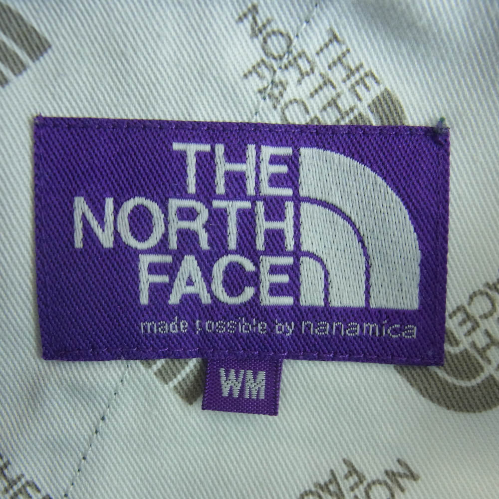 THE NORTH FACE ノースフェイス NT5302N PURPLE LABEL パープルレーベル Stretch Twill Wide Tapered Pants ストレッチ ツイル ワイド テーパード パンツ グリーン系 M【中古】