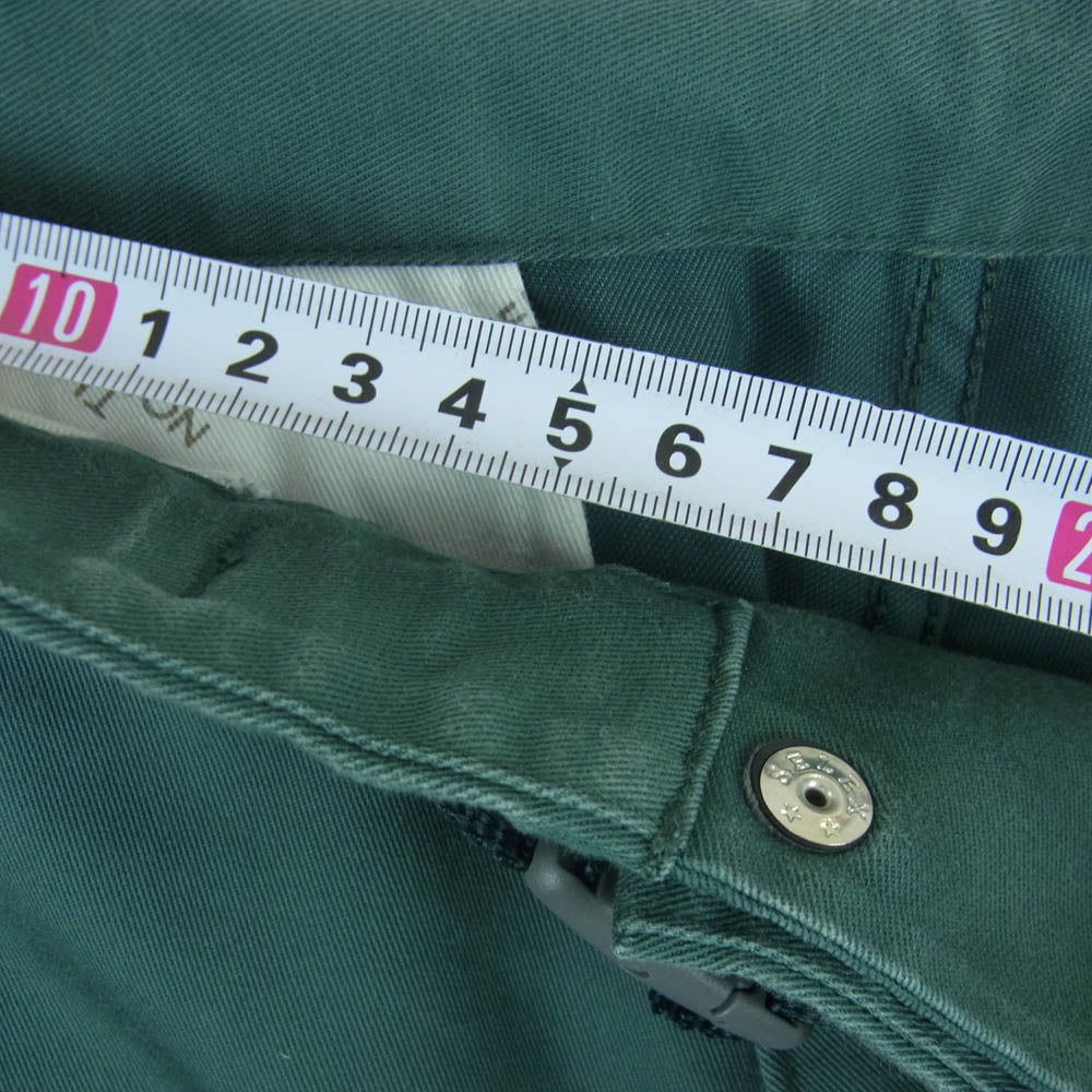 THE NORTH FACE ノースフェイス NT5302N PURPLE LABEL パープルレーベル Stretch Twill Wide Tapered Pants ストレッチ ツイル ワイド テーパード パンツ グリーン系 M【中古】