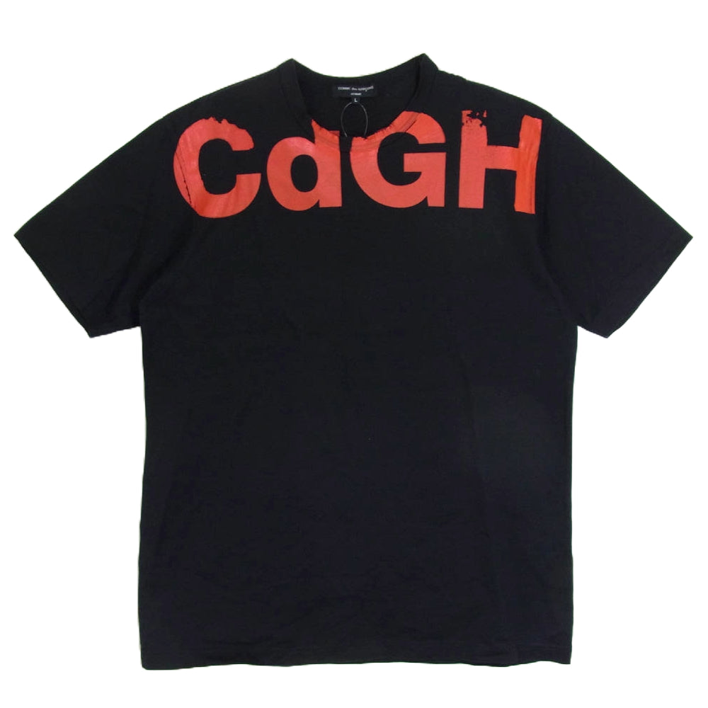 COMME des GARCONS HOMME コムデギャルソンオム AD2017 HA-T008 GDGH プリント Ｔシャツ 半袖 ブラック系 L【中古】