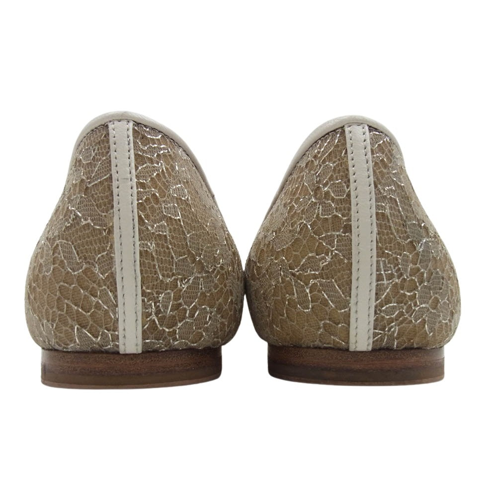 JIMMY CHOO ジミーチュウ レース パンプス ホワイト系 35.5【中古】