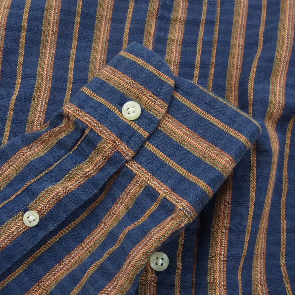 POLO RALPH LAUREN ポロ・ラルフローレン ストライプ コットン 長袖 シャツ L【中古】