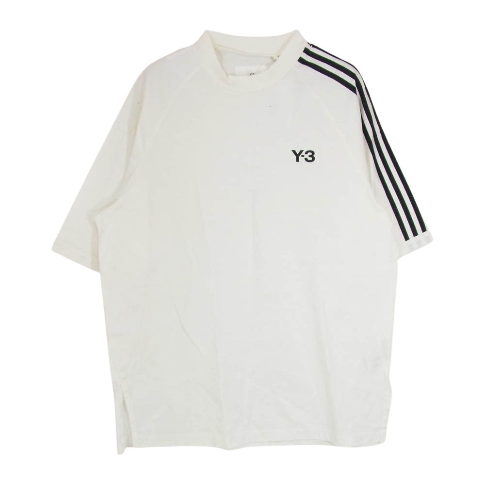 Y-3 Yohji Yamamoto ワイスリー ヨウジヤマモト HZ8871 3 STRIPES SHORT SLEEVE TEE 半袖 カットソー Tシャツ ホワイト系 S【中古】
