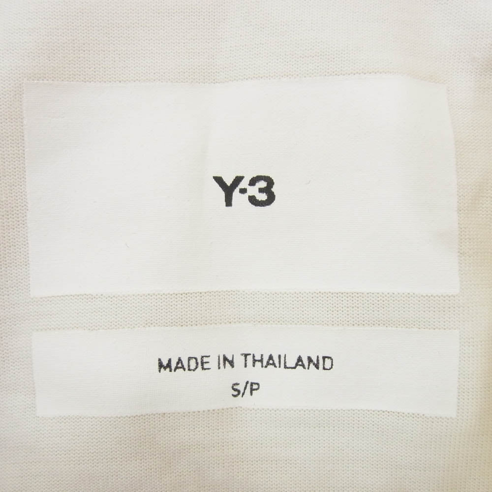 Y-3 Yohji Yamamoto ワイスリー ヨウジヤマモト HZ8871 3 STRIPES SHORT SLEEVE TEE 半袖 カットソー Tシャツ ホワイト系 S【中古】