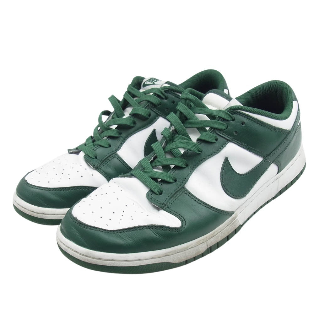 NIKE ナイキ DD1391-101 DUNK LOW RETRO ダンク ローカットスニーカー ホワイト系 グリーン系 30cm【中古】