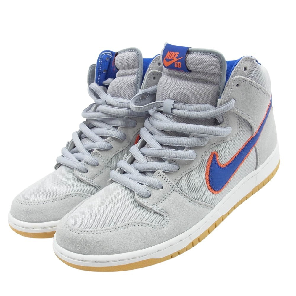 NIKE ナイキ DH7155-001 SB DUNK HIGH PRM NEW YORK METS エスビー ダンクハイ ニューヨーク メッツ ハイカット スニーカー グレー系 29.5cm【中古】