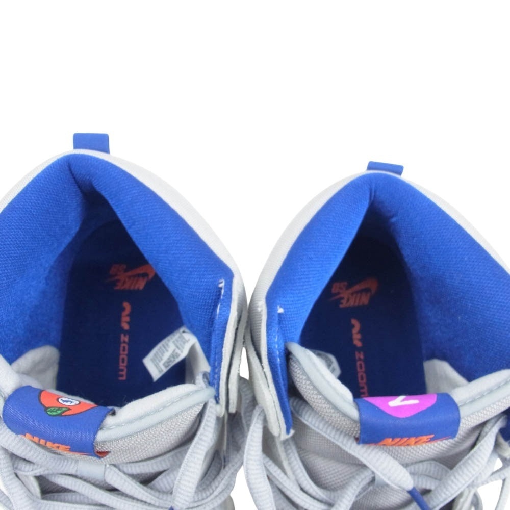 NIKE ナイキ DH7155-001 SB DUNK HIGH PRM NEW YORK METS エスビー ダンクハイ ニューヨーク メッツ ハイカット スニーカー グレー系 29.5cm【中古】