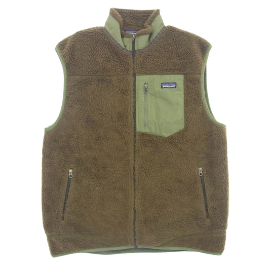 patagonia パタゴニア 23047FA12 CLASSIC RETRO-X VEST クラシック レトロX ボア ベスト カーキ系 XL【中古】