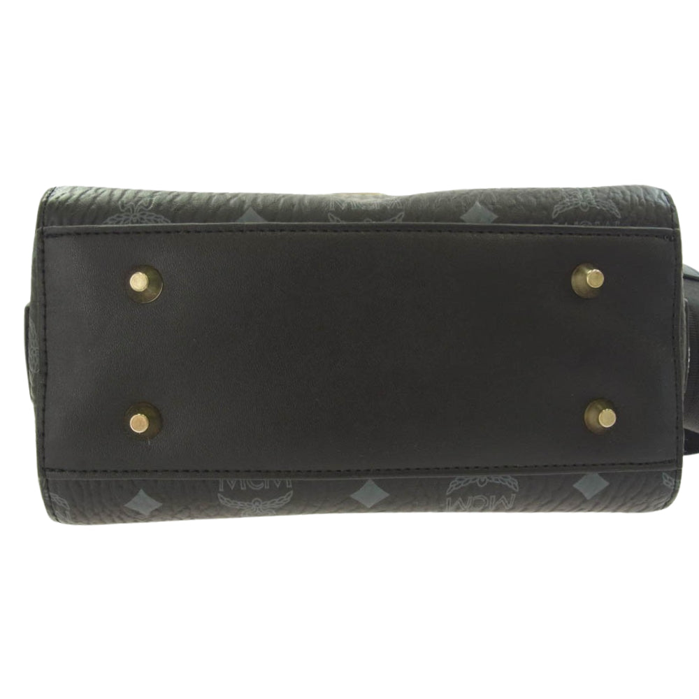 MCM エム・シー・エム ヴィセトス柄 ミニ ボストン バッグ ショルダー