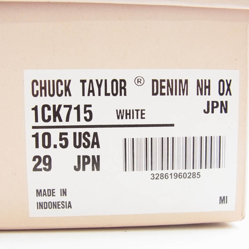 CONVERSE コンバース 1CK715 × N.HOOLYWOOD Addict  CHUCK TAYLOR LOW エヌハリウッド アディクト チャックテイラー ローカット スニーカー ホワイト系 29cm【美品】【中古】
