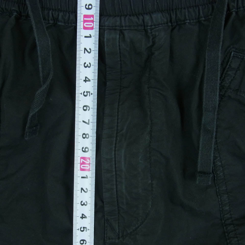 STONE ISLAND ストーンアイランド 22SS 7615L0403 ガーメントダイ ストレッチ コットン ポプリンシャーリング ショーツ ショート パンツ ブラック系 W30【中古】