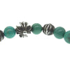 CHROME HEARTS クロムハーツ（原本無） BEAD Bracelet Turquoise 8mm クロスボール ターコイズ シルバー ビーズ ブレスレット シルバー系 ライトブルー系【中古】