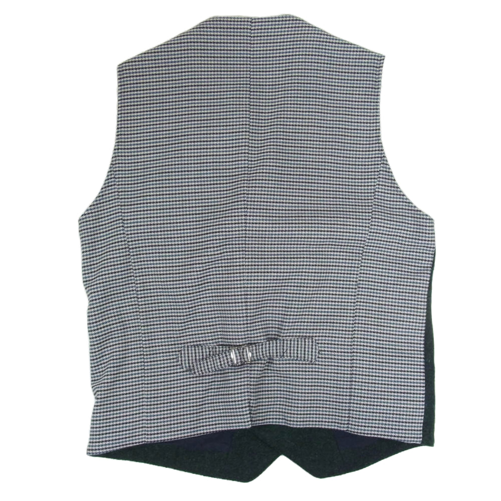 ミツミネ × Harris Tweed ウール ダブル ベスト グリーン系 L【中古】