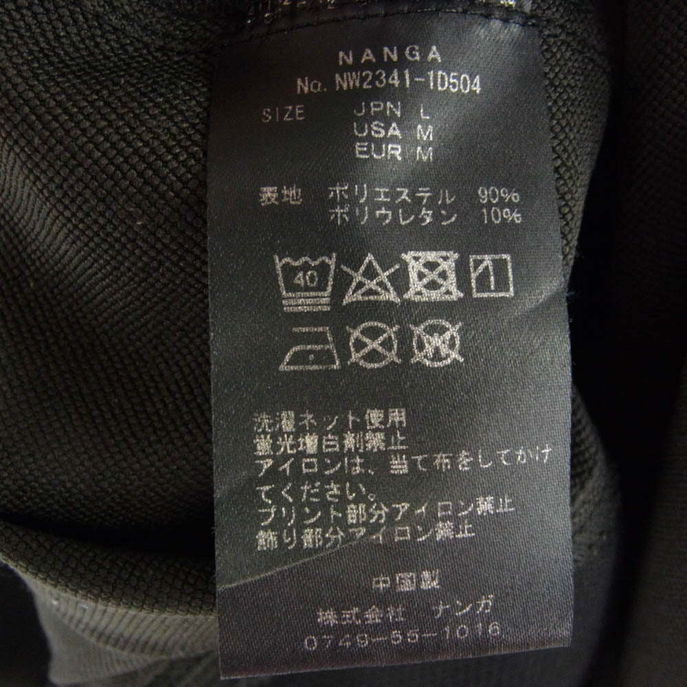 NANGA ナンガ NW2341-1D504 Soft Shell Stretch JKT ソフト シェル ジャケット ブラック系 L【中古】