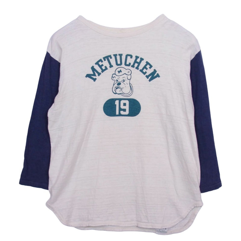 WAREHOUSE ウエアハウス プリント 7分袖 ベースボール Tシャツ ネイビー系 L【中古】