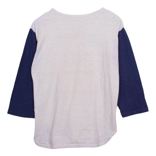 WAREHOUSE ウエアハウス プリント 7分袖 ベースボール Tシャツ ネイビー系 L【中古】