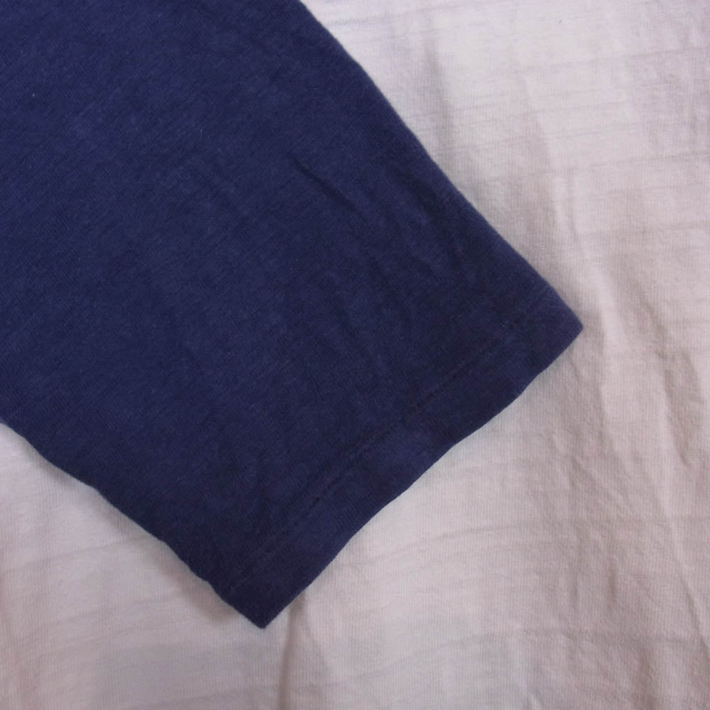 WAREHOUSE ウエアハウス プリント 7分袖 ベースボール Tシャツ ネイビー系 L【中古】