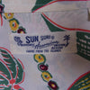 SUN SURF サンサーフ SS37774 RAYON S/S DREAMS AND PINEAPPLE 洋柄 半袖 アロハ ハワイアン シャツ グリーン系 L【中古】