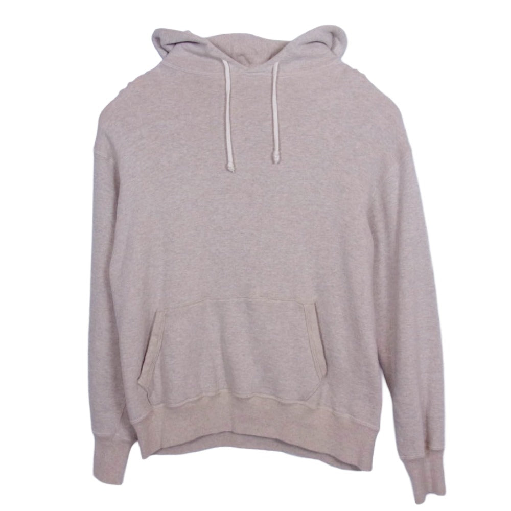 WAREHOUSE ウエアハウス Set In Hood 2本針フード 無地 パーカー ベージュ系 40【中古】