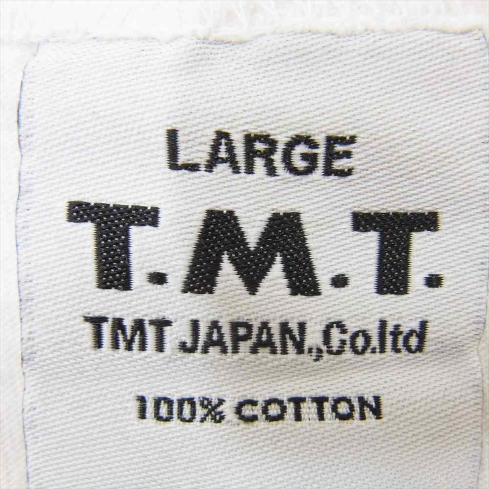 TMT ティーエムティー TCS-S1809 S/SL ラフィー天竺 TEE スカル 半袖 カットソー ホワイト系 L【中古】