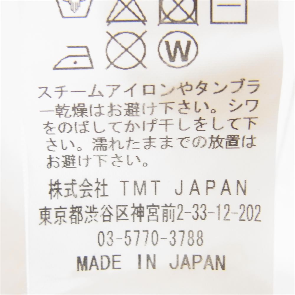 TMT ティーエムティー TCS-S1809 S/SL ラフィー天竺 TEE スカル 半袖 カットソー ホワイト系 L【中古】