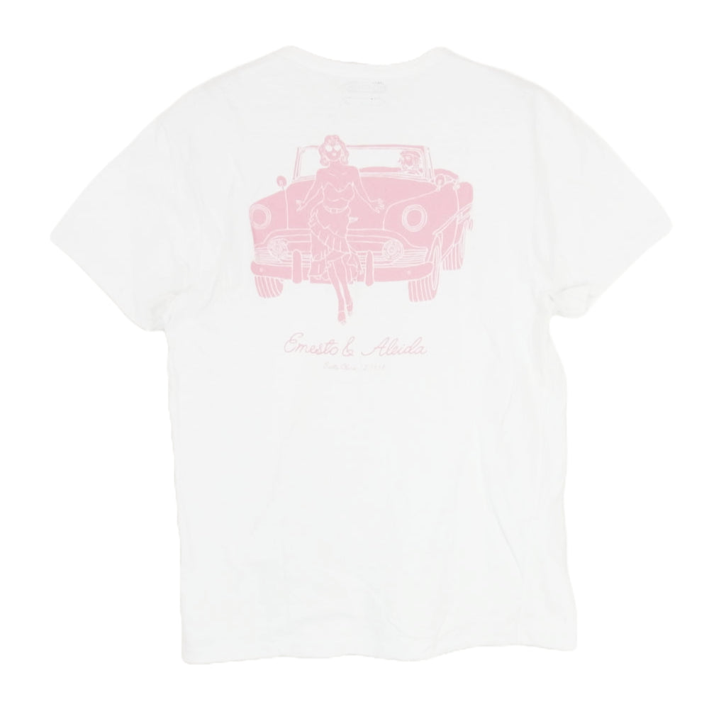 TMT ティーエムティー TCS-S2007 ワンポイント ポケット 半袖 Tシャツ ホワイト系 L【中古】