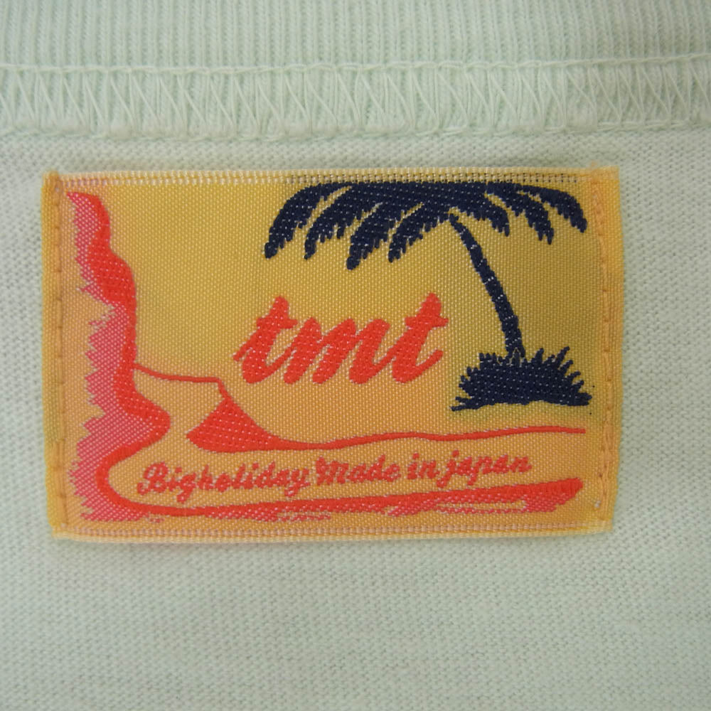 TMT ティーエムティー TCS-S1911 ワンポイント ポケット 半袖 Tシャツ ライトグリーン系 L【中古】