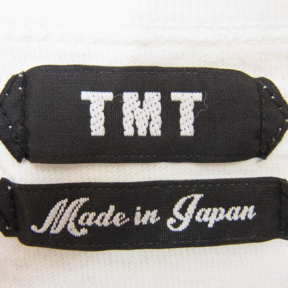 TMT ティーエムティー TCS-S18SP07 S/SL ラフィー天竺 TEE SURF GIRL PHOTO 半袖 Tシャツ ホワイト系 L【中古】
