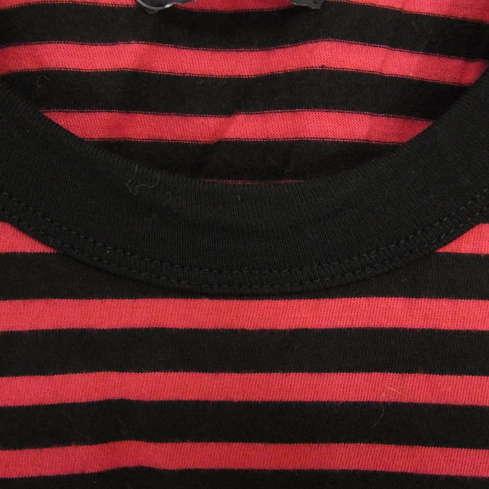 TMT ティーエムティー TCS-S2005 ボーダー 半袖 Tシャツ カットソー レッド系 L【中古】