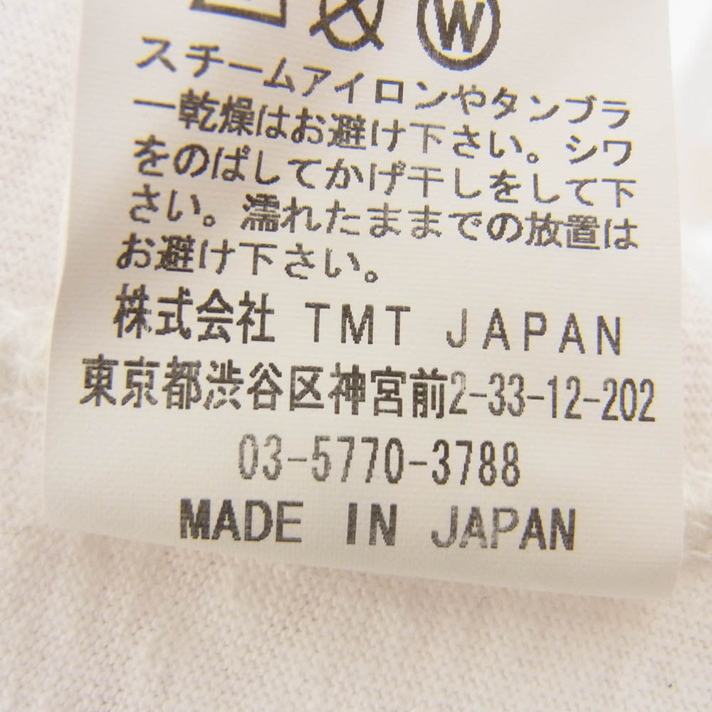 TMT ティーエムティー TCS-S1906 S/SL 19/1 RAFI JERSEY BIGHOLIDAY GIRL 半袖 Tシャツ ホワイト系 L【中古】