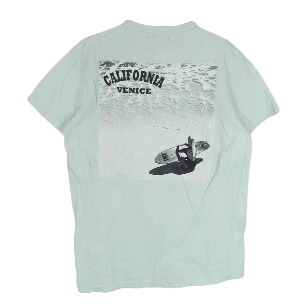 TMT ティーエムティー TCS-S2106 S/SL RAFIJERSEY POCKET TEE　GIRL PHOTO 半袖 Tシャツ グリーン系 L【中古】