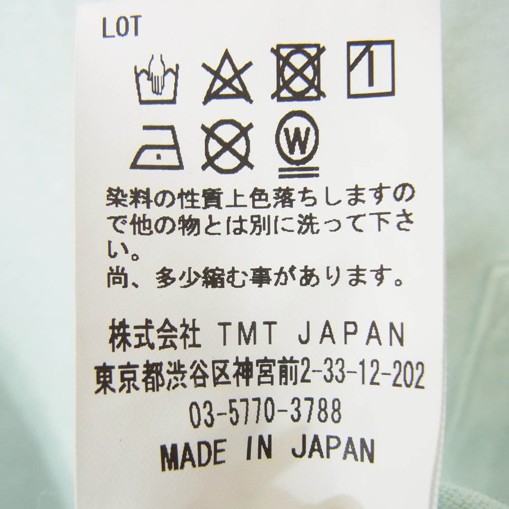 TMT ティーエムティー TCS-S2106 S/SL RAFIJERSEY POCKET TEE　GIRL PHOTO 半袖 Tシャツ グリーン系 L【中古】