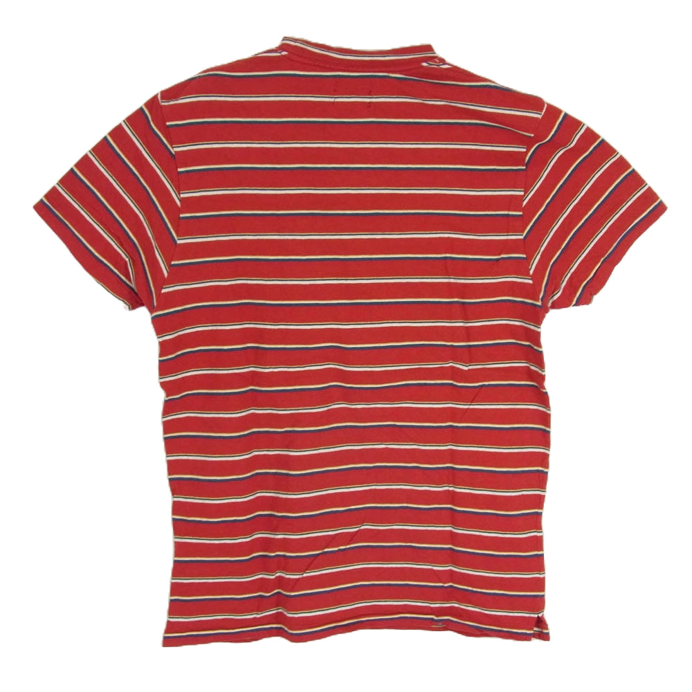 TMT ティーエムティー TCS-S1904 ボーダー 半袖 Tシャツ カットソー レッド系 L【中古】