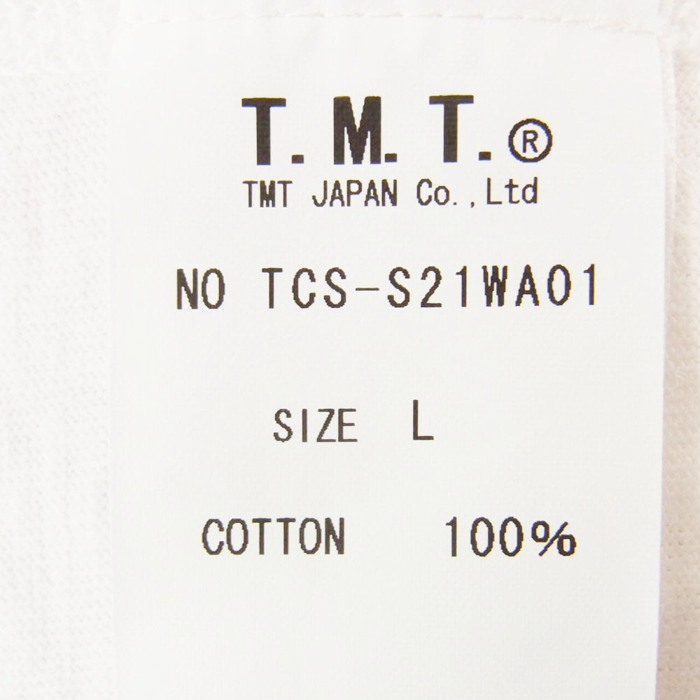 TMT ティーエムティー TCS-S21WA01 チキチキマシーン 半袖 Tシャツ カットソー ホワイト系 L【中古】