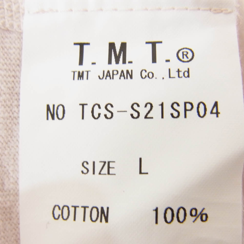 TMT ティーエムティー TCS-S21SP04 S/SL RAFI JERSEY TEE 半袖 Tシャツ カットソー ピンク系 L【中古】