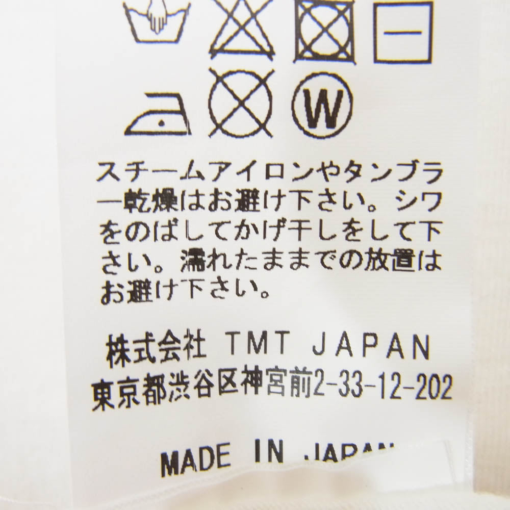 TMT ティーエムティー TCS-F1702 S/SL ラフィー 天竺 TEE 半袖 T シャツ ホワイト系 L【中古】