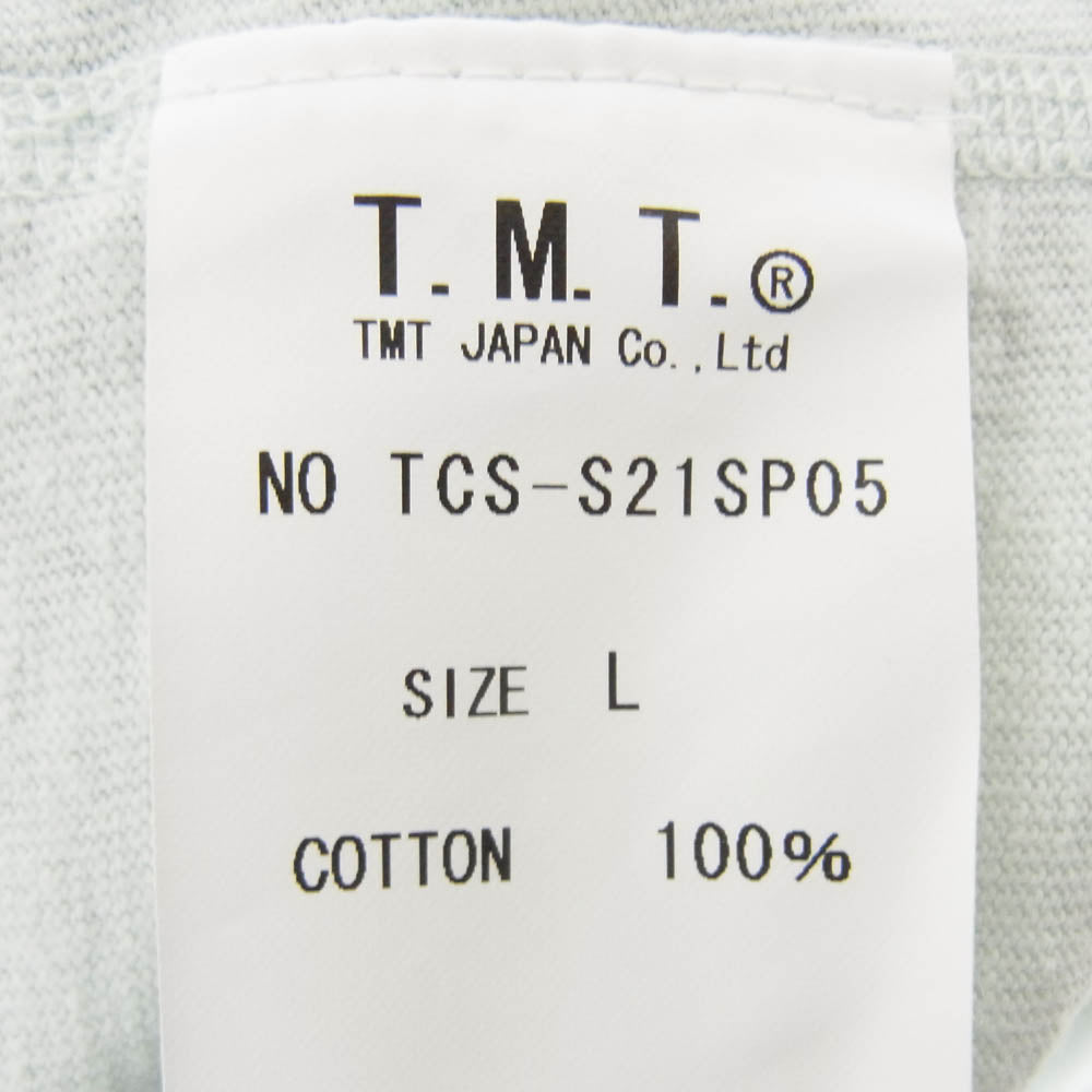 TMT ティーエムティー TCS-S21SP05 SL RAFI JERSEY TEE BEACH 半袖 Tシャツ ライトグリーン系 L【中古】