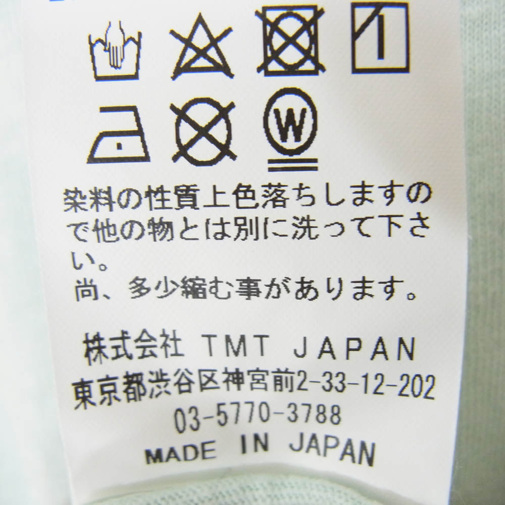 TMT ティーエムティー TCS-S21SP05 SL RAFI JERSEY TEE BEACH 半袖 Tシャツ ライトグリーン系 L【中古】