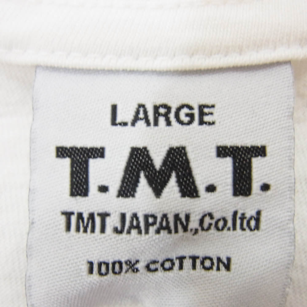 TMT ティーエムティー TCS-S1723 S/SL ラフィー 天竺 TEE 半袖 Tシャツ ホワイト系 L【中古】
