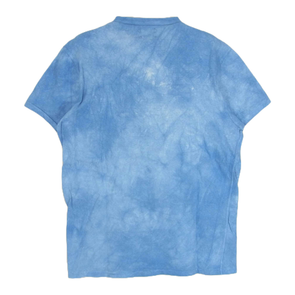 TMT ティーエムティー タイダイ柄 ロゴ 半袖 Tシャツ カットソー ブルー系 L【中古】