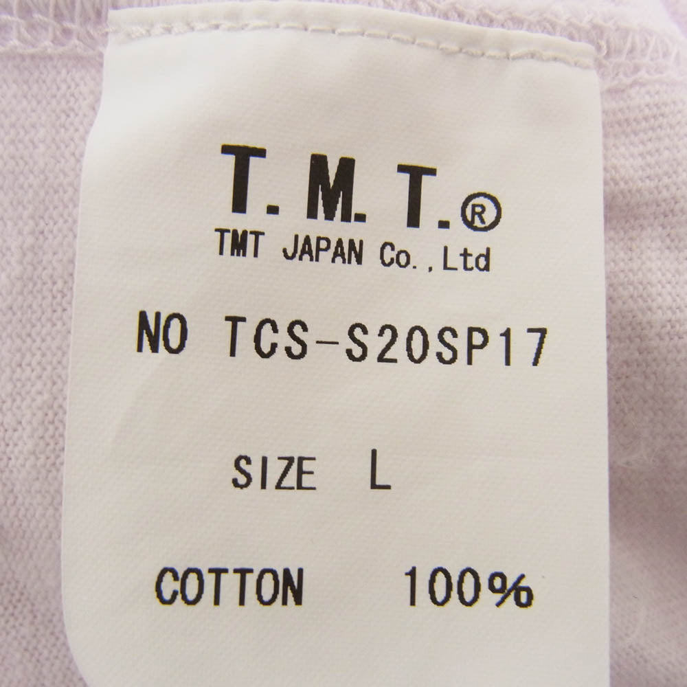 TMT ティーエムティー TCS-S20SP17 S/SL RAFI JERSEY CALIFORNIA LIFE クルーネック 半袖 Tシャツ ピンク系 L【中古】